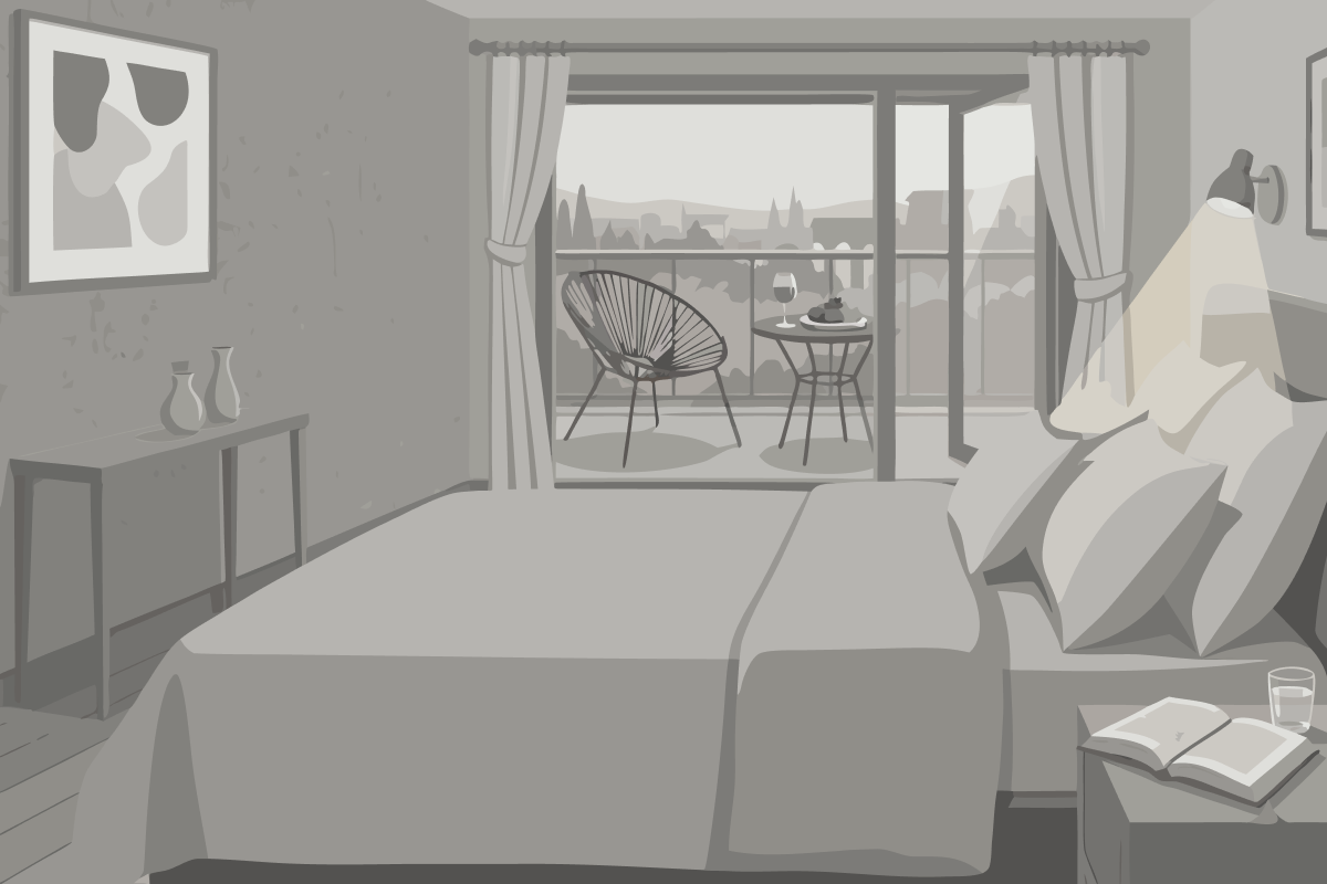 Double or Twin Room with Terrace